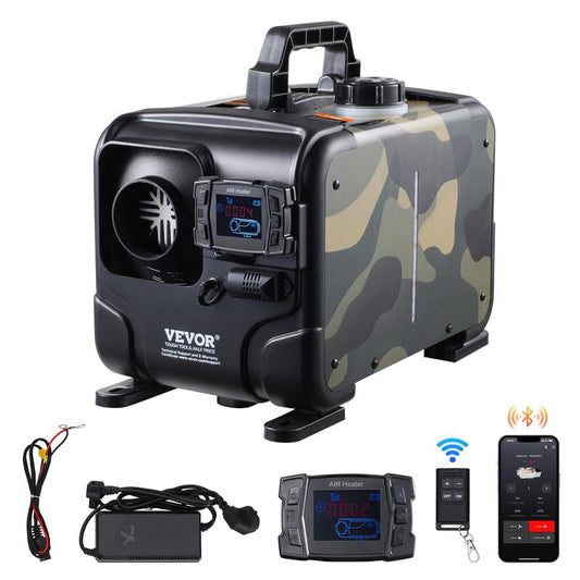 🚐 50% RABATT! 🔥 8 kW Dieselvärmare 12V/24V Allt-i-ett – Bluetooth APP-styrning, CO-larm & Snabb Uppvärmning 📱