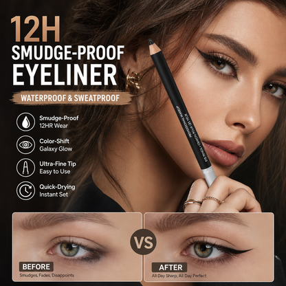 ✨50% RABATT NU! ✨ Mjuk Smudgebar Eyelinerpenna – Långvarig, Enkel Blend