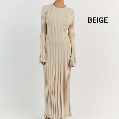 💖Begränsad rea 50 % rabatt💖Eleganta stickade maxiklänningar för kvinnor