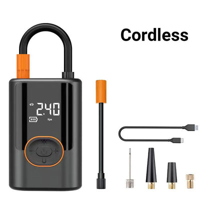 🚗NU 50% RABATT🔥 Multifunktionell bärbar bildäckspumpe med ljus