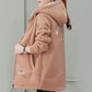 [Vintergåva] 🎁Ladies Vinter Varm Tjock Faux Lambswool Jacka