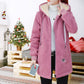 [Vintergåva] 🎁Ladies Vinter Varm Tjock Faux Lambswool Jacka