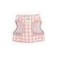 Set med sele och koppel för husdjur: Country Chic Rosa Gingham Andningsaktivt nät