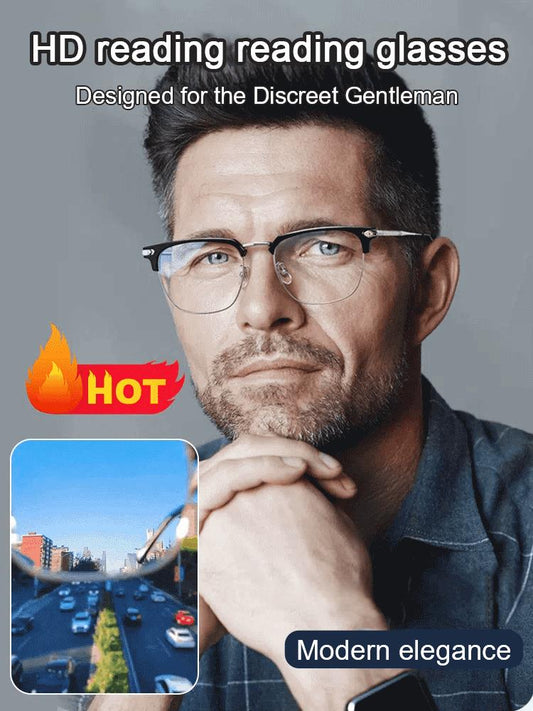 ⏰ Endast nu 50% rabatt!💥 Ultralätta, slitstarka, antiblått ljus-glasögon för presbyopi