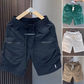 Herrshorts med midja, avslappnade komfortshorts