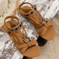 👡 50% RABATT! 👡 Runda, Platta, Andningsaktiva Sandaler för Kvinnor – Lätta, Bekväma & Perfekt För Sommardagar ☀️