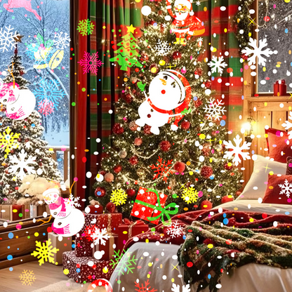 🔥Het försäljning🎅🏻✨ LED Projektionslampa med Julmotiv – Perfekt För Högtider och Fester! ✨