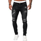 👖50 % RABATT!🔥Snygga, blekta skinny-jeans för män – Slim fit med avsmalnande passform, andningsbar bomull och trendiga slitna detaljer
