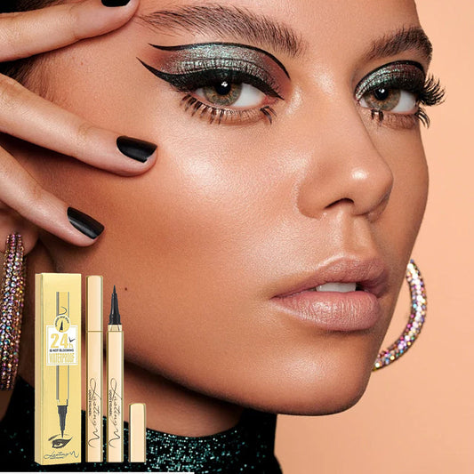 💄 KÖP 1, FÅ 1 GRATIS! 💄 Långvarig, Vattenfast Flytande Eyelinerpenna – Intensiv färg, Präcis spets & Snabbtorkande 💄