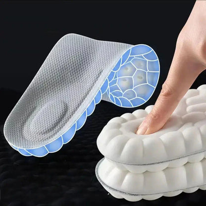 4D Shoe Cloud-skoinlägg för män och kvinnor, mjuka ortopediska inlägg av minnesskum, sportinlägg