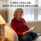 Damtröja med krage och stickad överdel