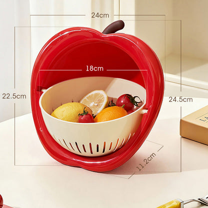 2-i-1 fruktformad durkslag och skålset