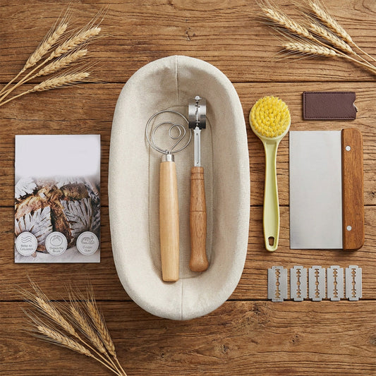 Ovala och runda jäskorgar med verktygsset