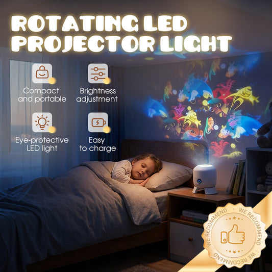 🌊 50% RABATT NU! ✨ Magisk Projektor – Roterande & Dynamisk Ljusbild, Perfekt För Fönster & Vägg, Skapar En Magisk Atmosfär 🐠