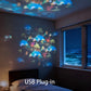 🌊 50% RABATT NU! ✨ Magisk Projektor – Roterande & Dynamisk Ljusbild, Perfekt För Fönster & Vägg, Skapar En Magisk Atmosfär 🐠