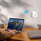 🎁Sista dagen-kampanj 50 % 🔥WiFi-förstärkare 2025,1200 Mbps dual band (5 GHz/2,4 GHz) signalförstärkare, täcker 930 m² och 50 enheter, repeater med Ethernet-port för hemmet, presenter