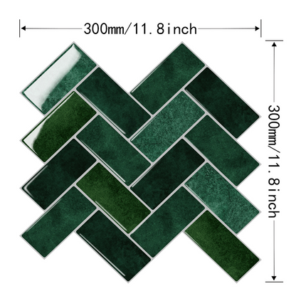 3D-kakelplattor för stänkskydd som kan skalas av och klistras fast