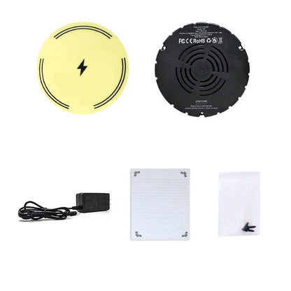 Osynlig trådlös laddare under skrivbordet