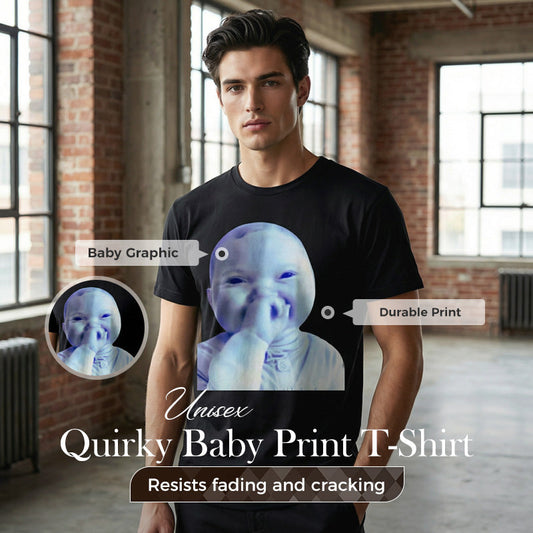 Unisex T-shirt med rolig babymotiv