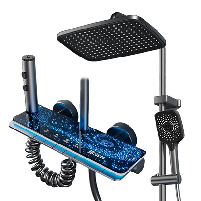Regnduschsystem med digital LED-display
