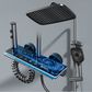 Regnduschsystem med digital LED-display