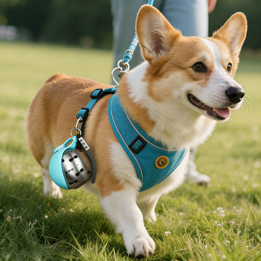 🐾 Vikbar vattenflaska för husdjur – Bärbar, läckagesäker och perfekt för resor ✨💧