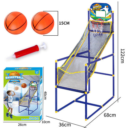🏀 50% RABATT NU! 🧒 Inomhusbasket-arkadspel för Barn – Automatisk Bollretur & Stabil Konstruktion – Perfekt för Aktiv Lek & Koordination – Komplett Set med Boll & Pump 🎯