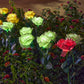 🌹🌞 50% RABATT! Rosformad Solcellslampa för Trädgård