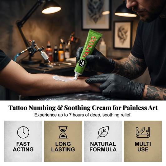 Bedövande och lugnande tatueringskräm
