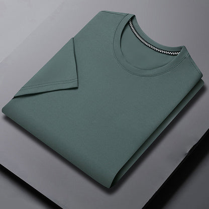 Kortärmad T-shirt med rund hals för män