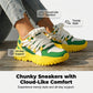 Unisex-sneakers i avslappnad streetwear-stil med platåsula