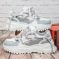 Unisex-sneakers i avslappnad streetwear-stil med platåsula