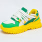 Unisex-sneakers i avslappnad streetwear-stil med platåsula
