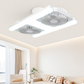 Modern 2-i-1 LED-takfläkt med belysning