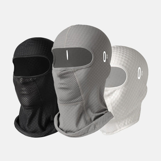 Cyklingmask med UV-skydd och hål för glasögon