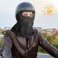 Cyklingmask med UV-skydd och hål för glasögon