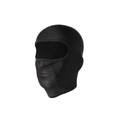 Cyklingmask med UV-skydd och hål för glasögon