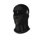 Cyklingmask med UV-skydd och hål för glasögon