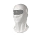 Cyklingmask med UV-skydd och hål för glasögon