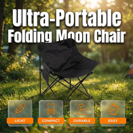 Bärbar, hopfällbar Moon Chair för camping och friluftsliv