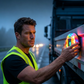 Solcellsdriven LED-varningslampa för bilar
