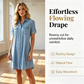 🔥 Tidsbegränsat erbjudande – Upp till 50 % rabatt🔥Casual skjortklänning i denim för dam>