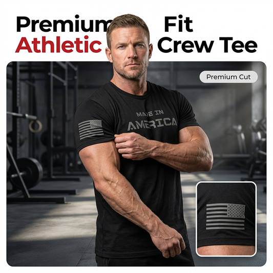 🔥Athletic Fit Crew Neck T-shirt för män