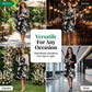 💃🌸 50 % RABATT ✨ Elegant chiffongklänning med blommönster för damer – lätt, flödande och feminin 💫