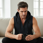 👕 50% RABATT NU! 🏋️‍♂️ Herrarnas Ärmelösa Träningshoodie Tank – V-ringad, Inbyggd Huva & Perfekt För Gym & Utomhusträning 🔥