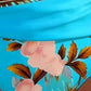 🌺👙 Bikiniset med hög midja och blommönster – Framhäver figuren och ger en slankande effekt, en mjuk semesterlook✨✅