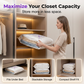 Stor vakuumförvaringspåse med silverjoner 🎒 3D-komprimering, ingen manuell pump – håller kläderna torra & mögelfria ✨