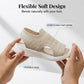 👡🌬️ Andningsbara stickade plattformssandaler med hälrem