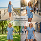 Kortärmad knäppt jumpsuit för dam