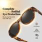 👓✨ Solglasögon med stor båge för damer – skyddar effektivt mot UV-strålning och bländning ✅ Kan bäras över vanliga glasögon ☀️ Snyggt solskydd som ger maximal komfort i solen ✨